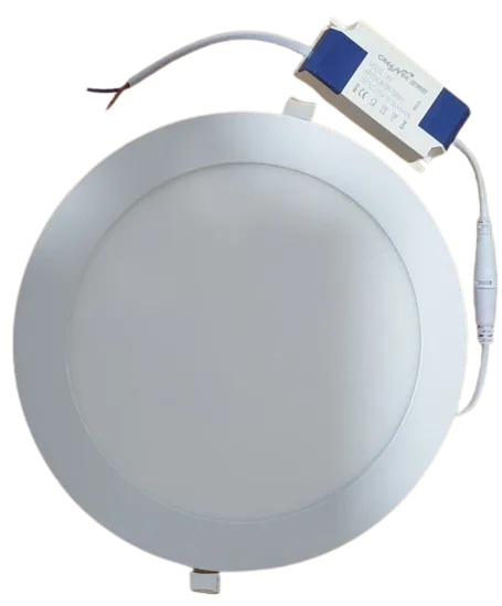 LED FLAT PANEL 12W 6000K RD RES - TY